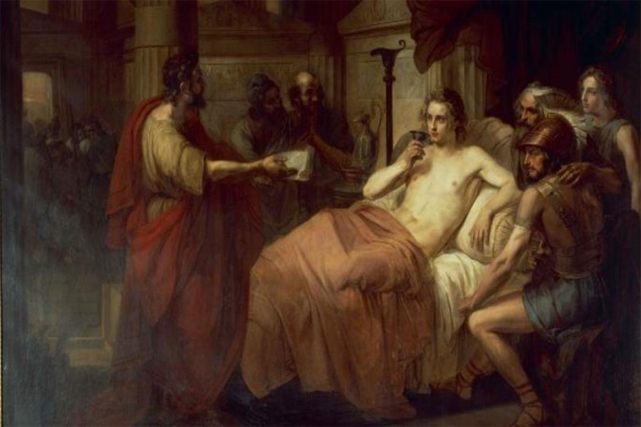 Büyük İskender, dönüş yolunda Babil’de kaldığı süre içinde 33 yaşında iken, Sıtma hastalığından hayatını kaybettiği söylenmektedir.