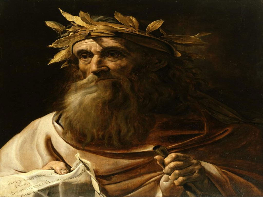 Homeros, İlayda ve Odysseia destanlarının yazarı.